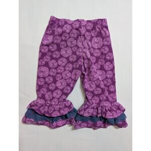 Matilda Jane Its a wonderful parade masquerade Purple Navy Lace Ruffle pants 2T